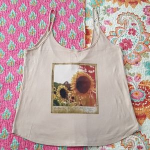 O'Neill Sunflower Tank Top sz L